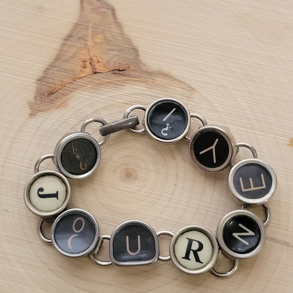 Vintage Typewriter Keys Bracelet